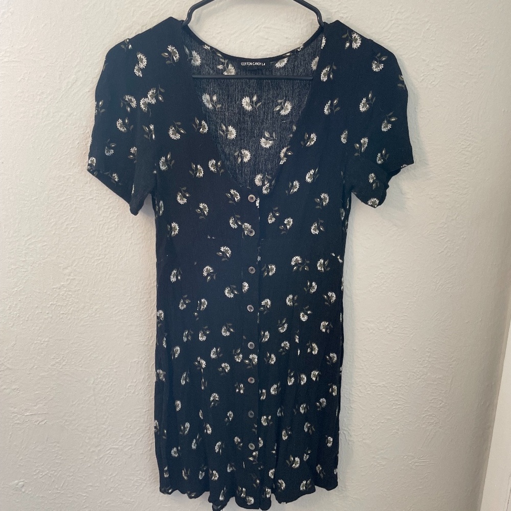 Cotton Candy LA Button-Down Floral Dress